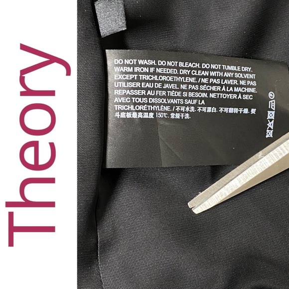 THEORY Treeca Virgin Wool Flannel Gray Double Breasted Blazer Pants Suit Set , 6 - Picture 14 of 16